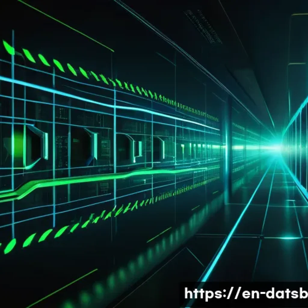 실시간 데이터 처리 파이프라인의 보안 고려사항 - A futuristic data streaming pipeline visualization showing a secure hybrid encryption process: vibra...